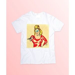 DIVINE ( Flamingos) White Shirt